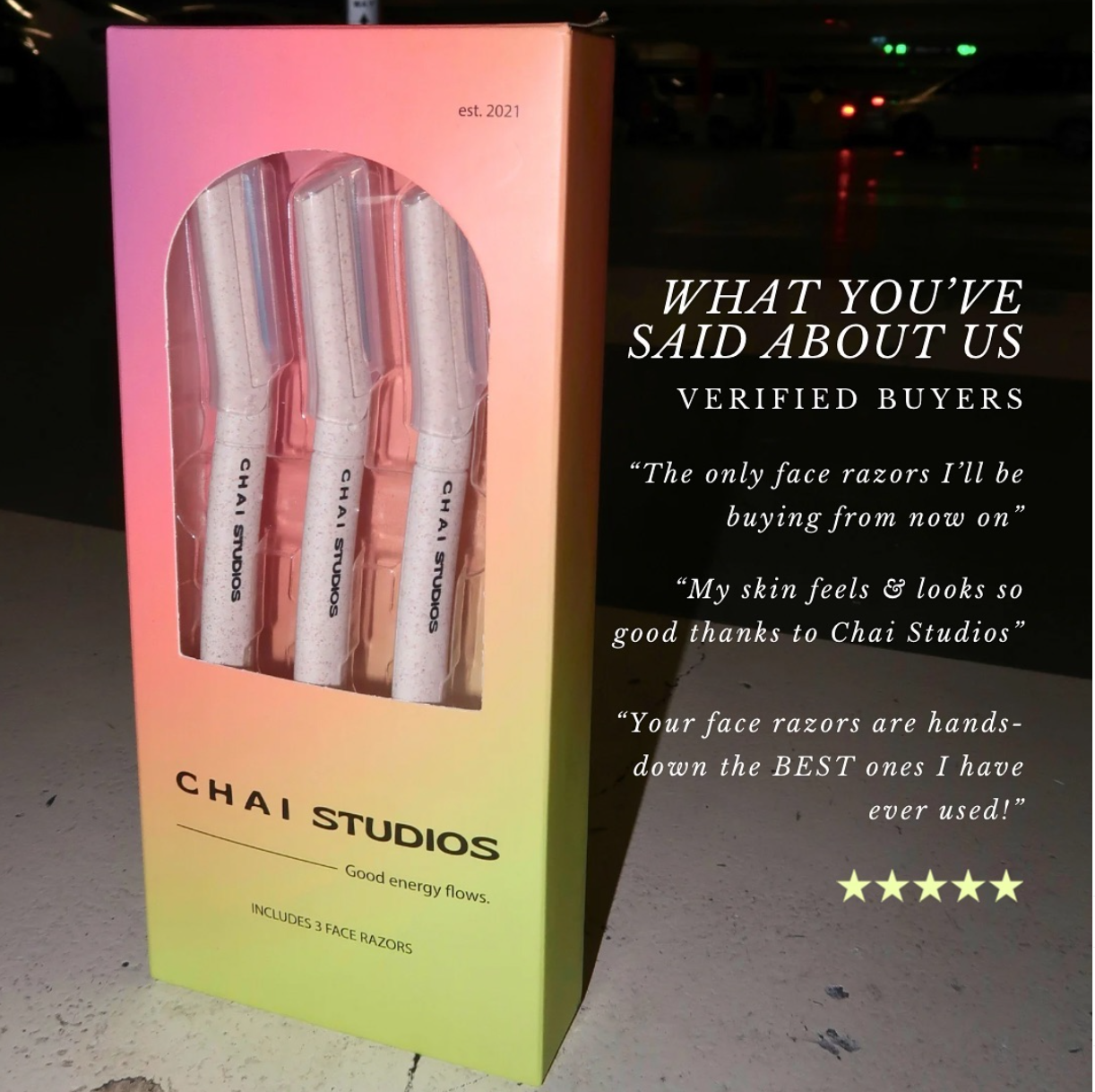 3-Pack Facial Razors